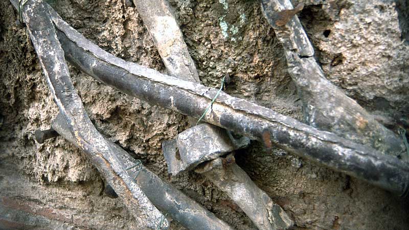 Lead Pipes that have been dug up