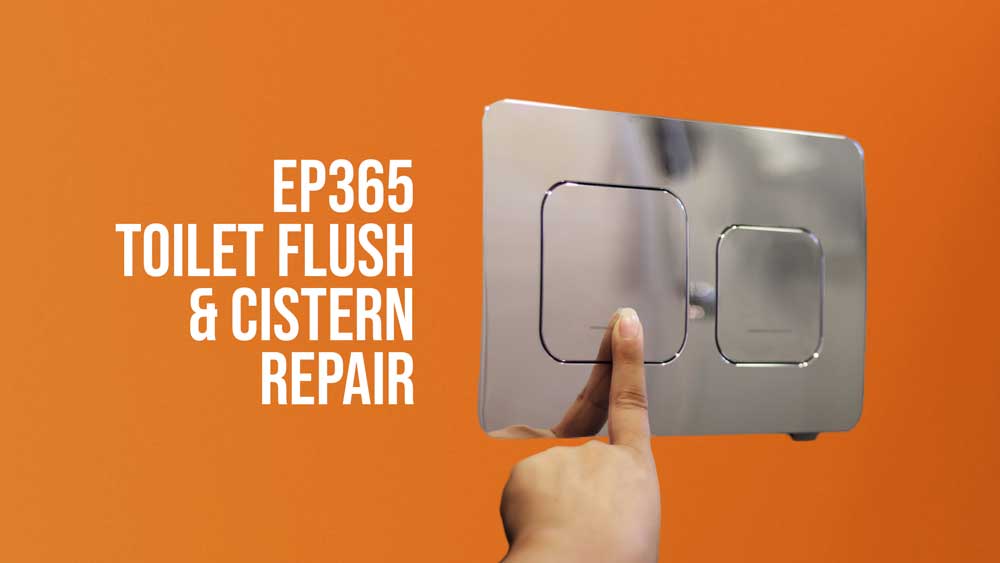 EP365 toilet flush repair & cistern repair - with hand pressing flush button